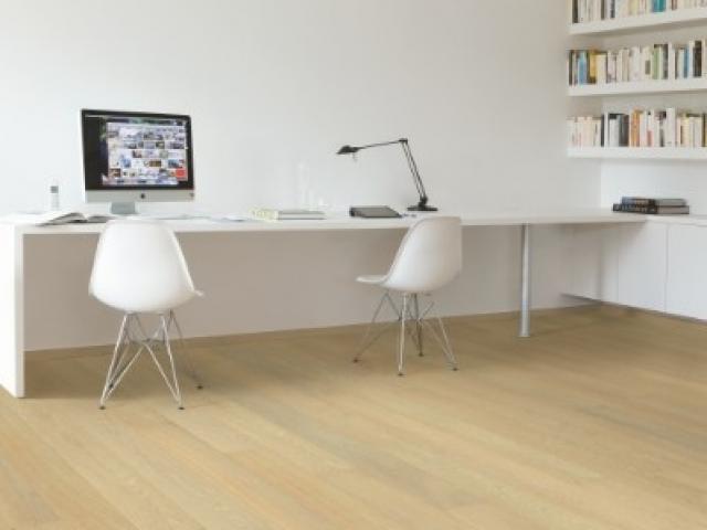 Contrecollé Quickstep- COMPACT COM5606 - Chêne Lily blanc extra mat 
