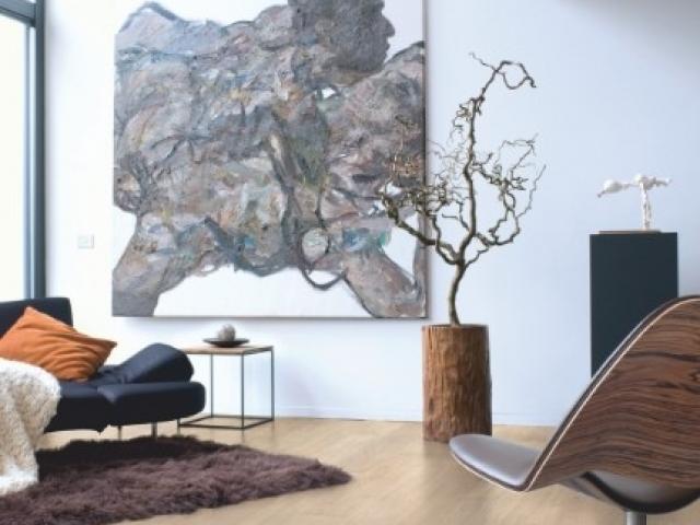 Stratifié Quickstep : ELIGNA EL1304 - Chêne verni gris clair 