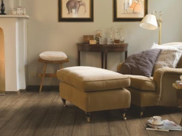 Stratifié Quickstep : IMPRESSIVE ULTRA  IMU1850 - Chêne aspect vieilli gris brun