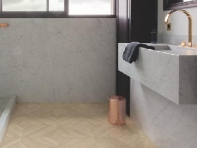 Stratifié Quickstep : IMPRESSIVE PATTERNS IPA4164 -  Chêne chevron taupe