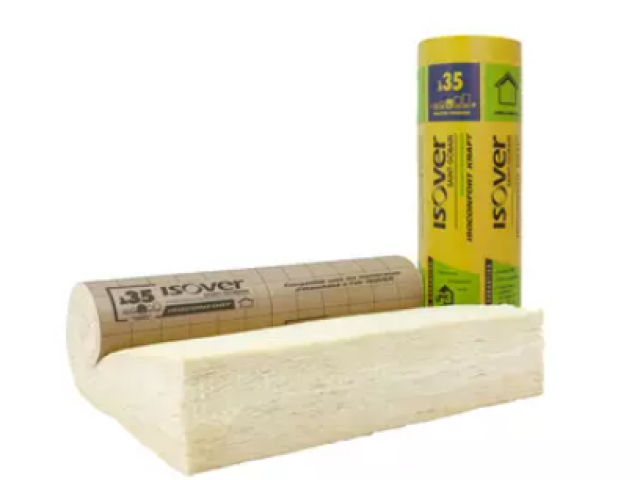 ISOVER : ISOCONFORT 35  Revêtu Kraft - 220 mm d'épaisseur