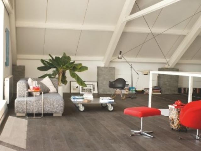 stratifié Quickstep : LARGO LPU3986 - Chêne vieilli gris 